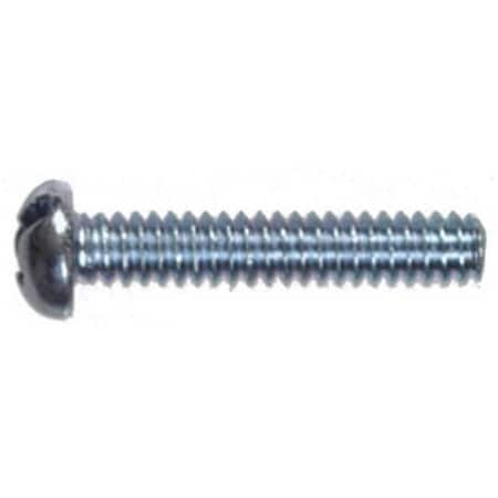 Hillman Fasteners 90200 8-32 X 1.75 In. Round Head Slotted Machine Screw; Pack 100